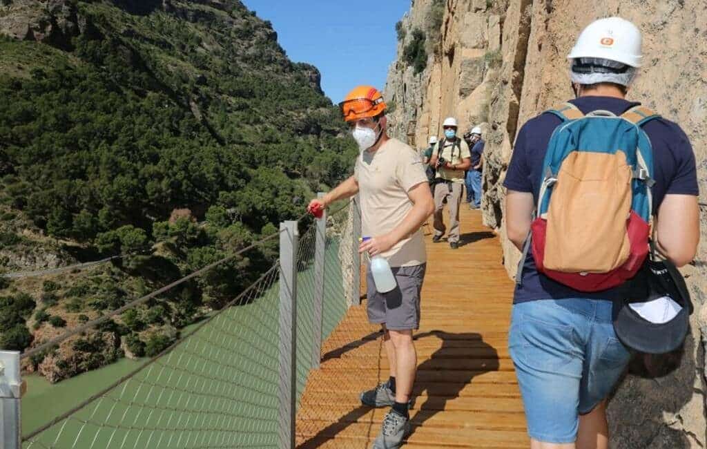 Caminito del Rey in Málaga provincie twee weken dicht