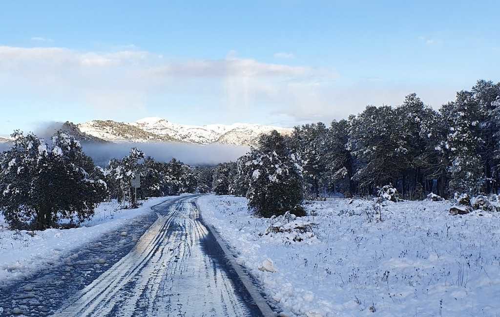 Binnenland provincies Alicante en Valencia hebben te maken met sneeuw en verschillen van 20 graden