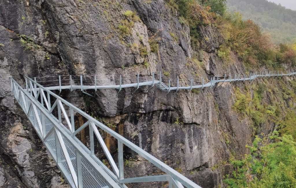 Nieuwe ‘Caminito del rey’ achtige bergwandeling in de Pyreneeën van Huesca