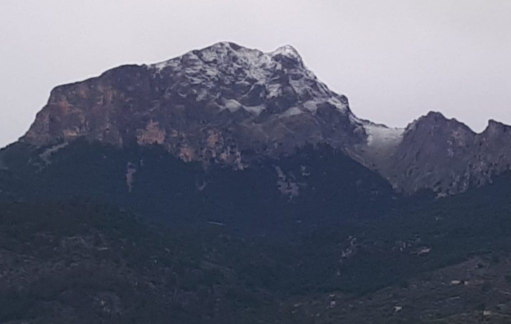 Eerste sneeuw van deze herfst/winter gevallen op Mallorca