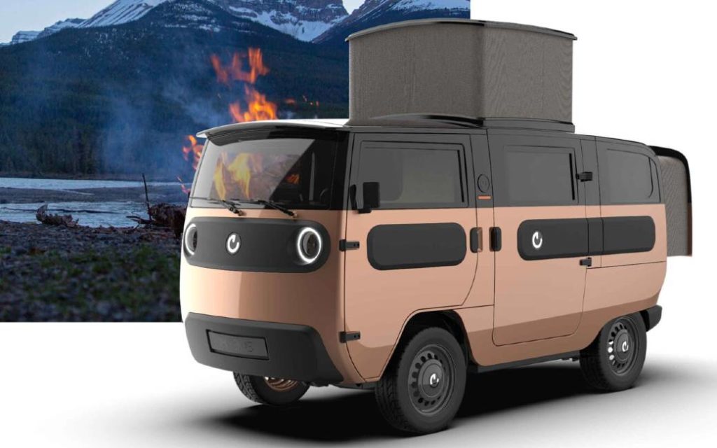 Deze futuristische elektrische mini-camper is ook in Spanje te bestellen voor 29.975 euro