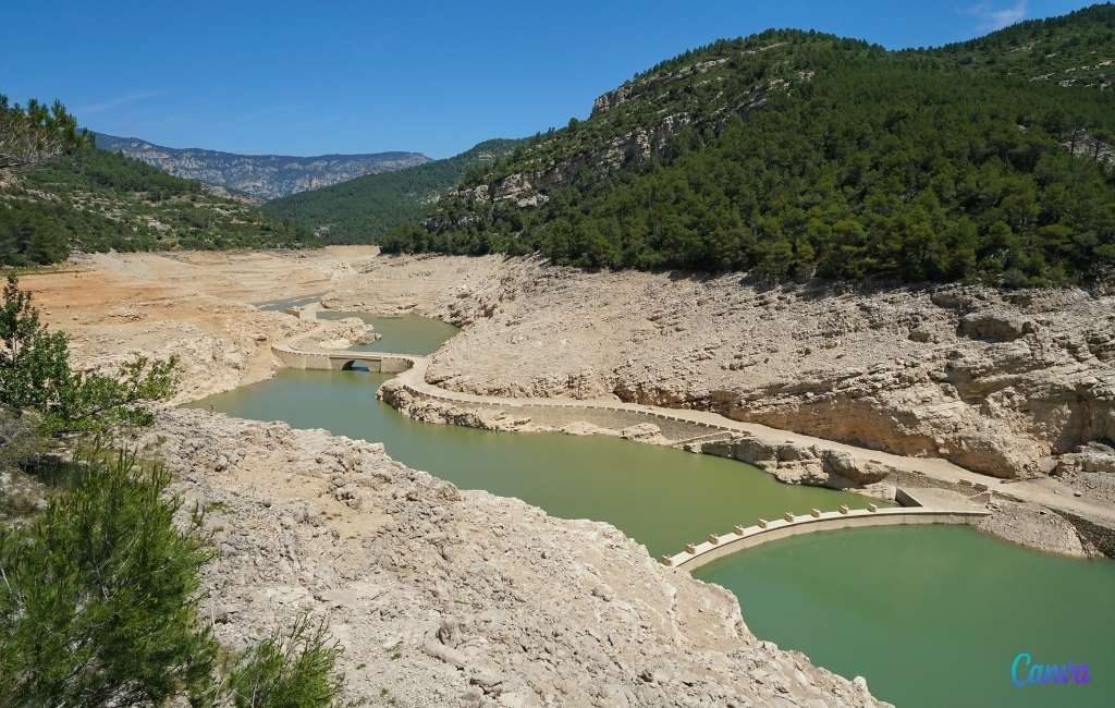 Wateropslag stuwmeren in Spanje op laagste peil sinds 1995