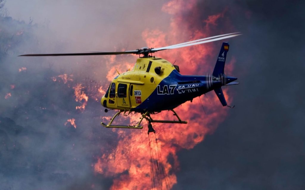 Natuur- en bosbrand Granada nog niet voorbij met 5.100 hectare verwoeste natuur