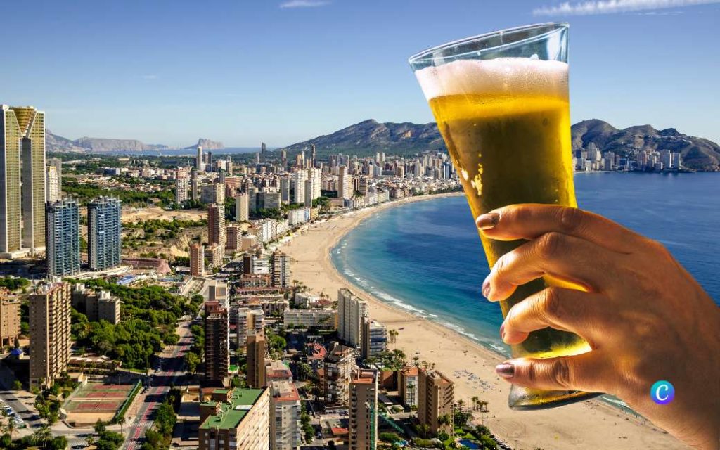 Hoeveel koud bier wordt er elke dag in Benidorm gedronken?