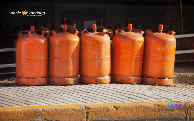 Prijzen oranje butaangasflessen voor het eerst in zes maanden gedaald in Spanje