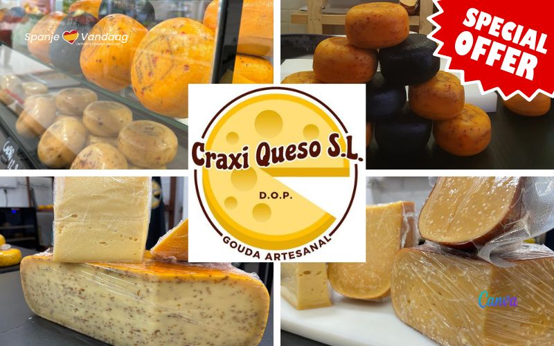 Nederlandse kaas online bestellen bij Craxi Queso in Málaga met exclusieve aanbieding