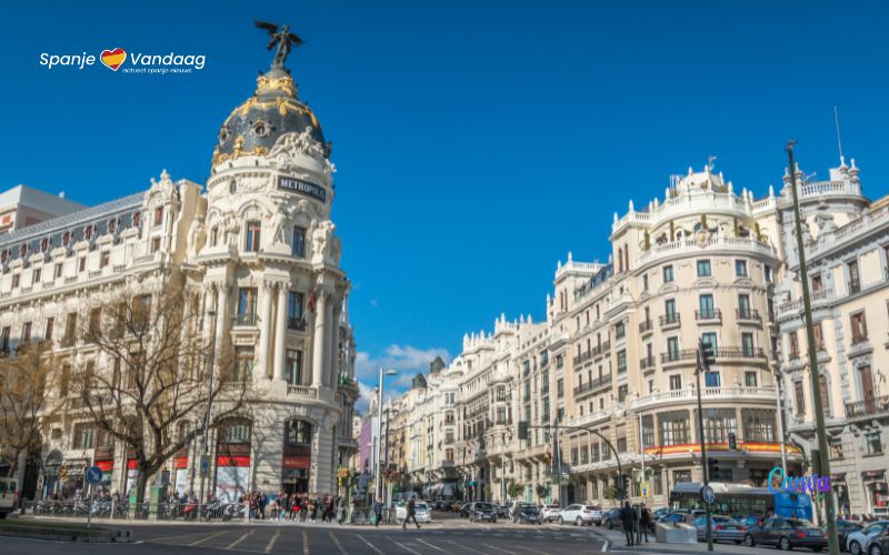 De hoofdstad van Spanje Madrid heeft nu meer dan 3,4 miljoen inwoners