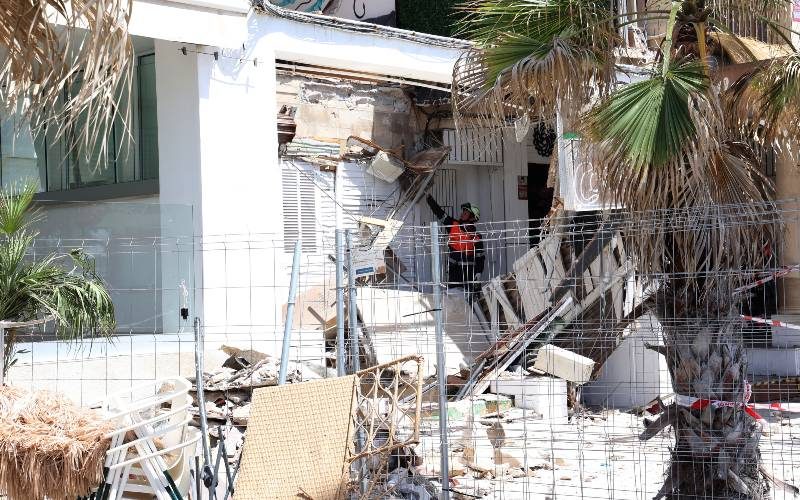 The collapsed balcony in Mallorca was built without permission and supervision