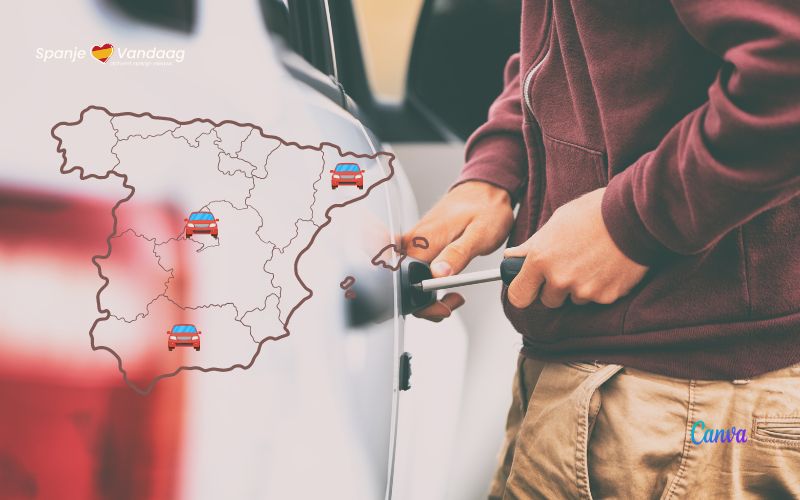 In Spanje worden gemiddeld 90 auto's per dag gestolen