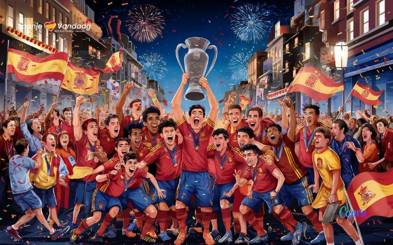 EK-2024: Spanje wint voor de vierde keer een Europees kampioenschap voetbal