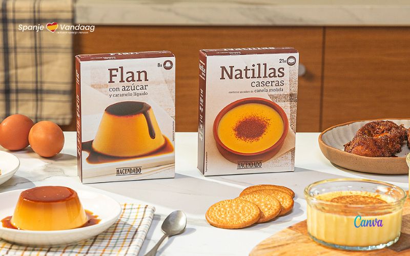 SpanjeRecept: Maak de traditionele desserts flan en natillas met de mixen van Mercadona