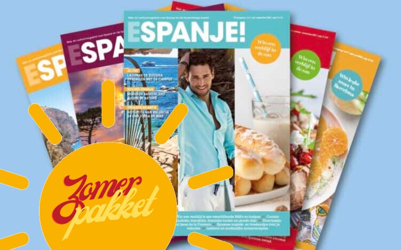 Bestel nu: het ESPANJE! zomerpakket, leuk voor onderweg tijdens de vakantie