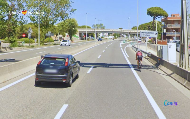 Mag je in Spanje op de autoweg of snelweg fietsen?