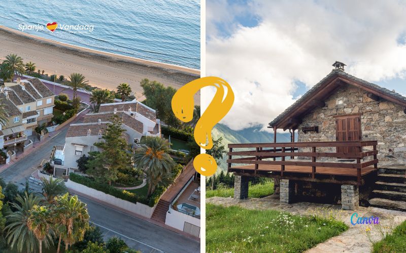 Kiezen de Spaanse huizenkopers meer voor de kust of de bergen voor een vakantiewoning?