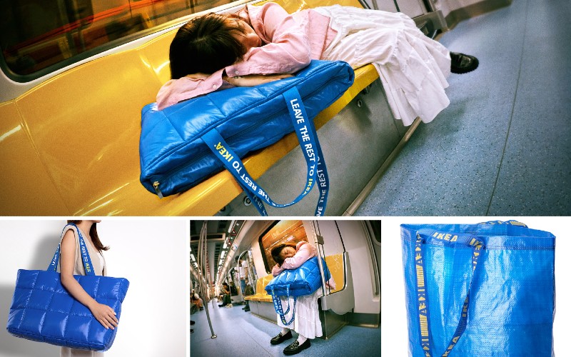 Komt de iconische blauwe IKEA tas ook als siesta-kussen naar Spanje?