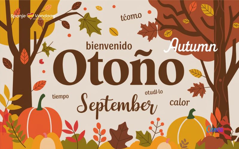 ‘Otoño’ of astronomische herfst in Spanje op 22 september