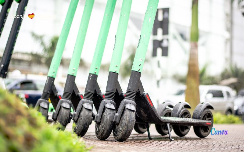 Gemeente Madrid haalt alle 6000 elektrische steps voor de verhuur van straat