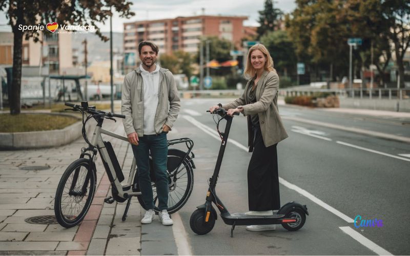 De vraag naar elektrische fietsen en steps is gedaald in Spanje