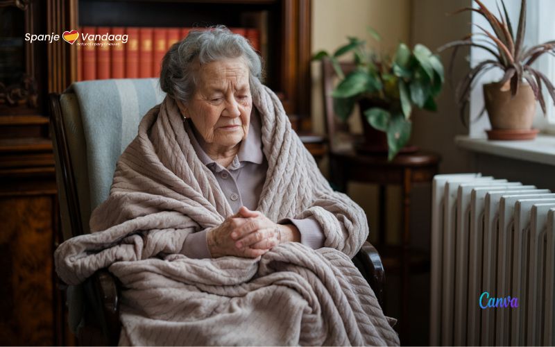 Veel families in Spanje kunnen hun huis in de winter niet op de juiste temperatuur houden