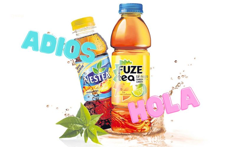 Adiós Nestea en bienvenidos Fuze Tea in Spanje