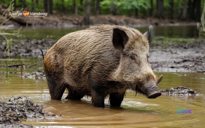 Wilde zwijnen hebben een parasiet die mensen kan infecteren in Spanje