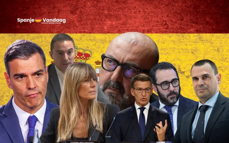 Corruptieschandalen teisteren Spanje: PSOE en PP in het oog van de storm