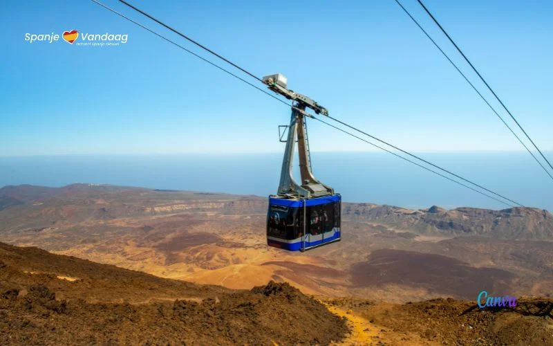 77 personen gered na sluiting van Teide kabelbaan op Tenerife door slecht weer