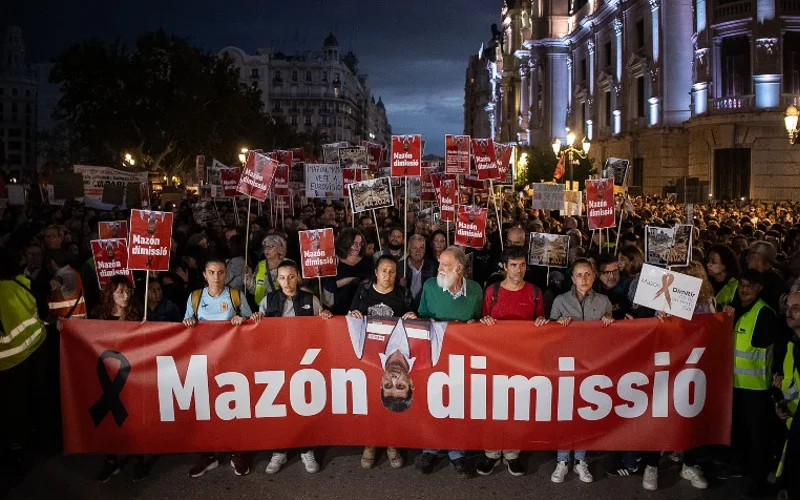 Nieuwe protesten gepland op 29 en 30 november in Valencia met oproep tot aftreden van regionale premier Mazón