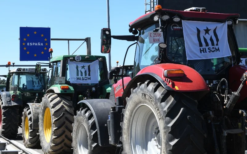 Franse boeren blokkeren vrachtverkeer vanuit Spanje bij La Jonquera