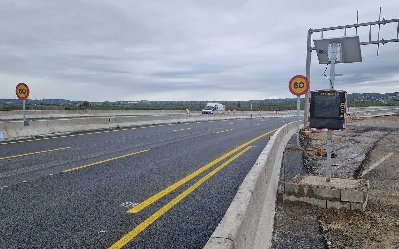 Tijdelijke omleiding A-7 snelweg bij Valencia in gebruik genomen