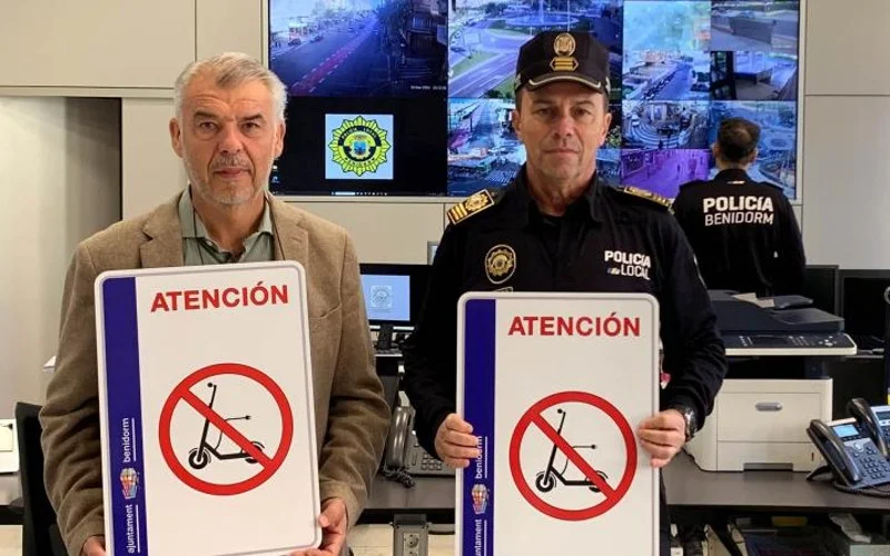 Benidorm voert strengere controle in op elektrische steps in voetgangersgebieden