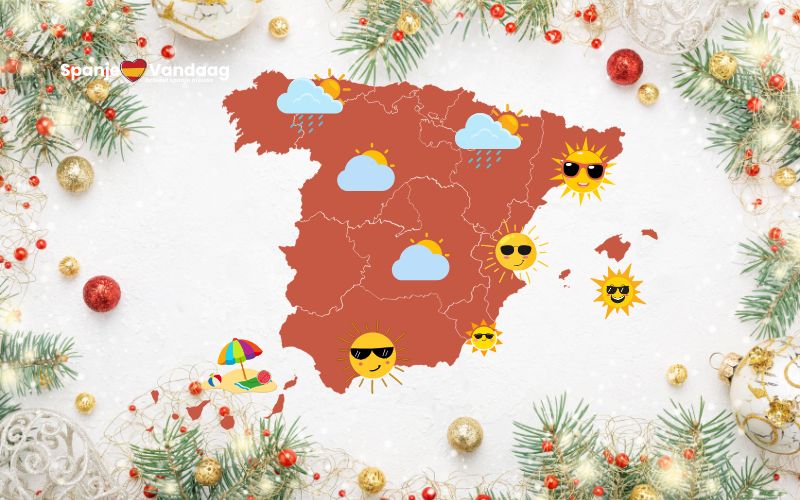 Weersvoorspelling voor de kerstdagen in Spanje met zon in het verschiet