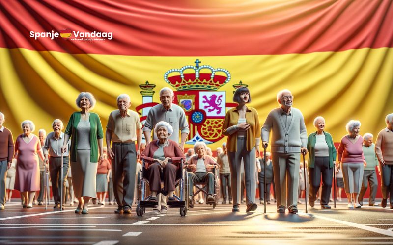 Gemiddelde ouderdomspensioen Spanje in december (2024) is 1450 euro