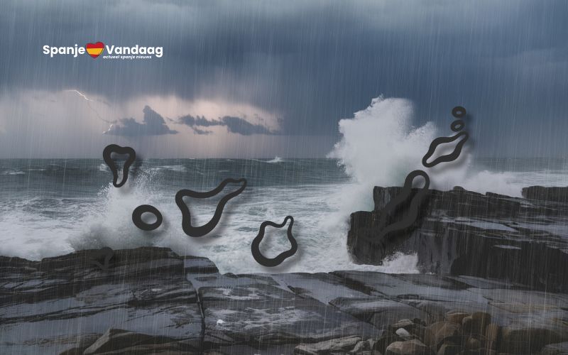 Storm Dorothea teistert Canarische Eilanden met harde wind en schade