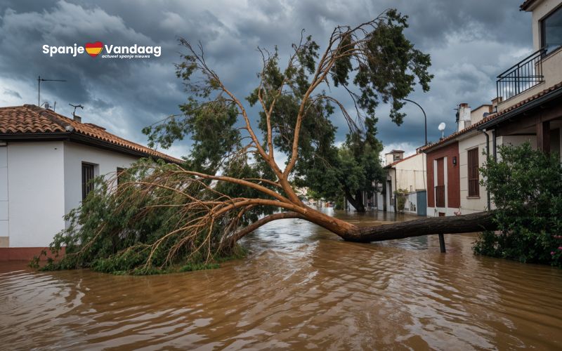 Storm Herminia veroorzaakt meer dan 600 incidenten in Spanje