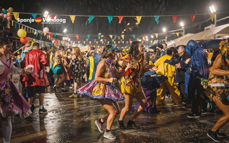 Storm dreigt als een ‘aguafiestas’ carnaval op de Canarische Eilanden te verpesten