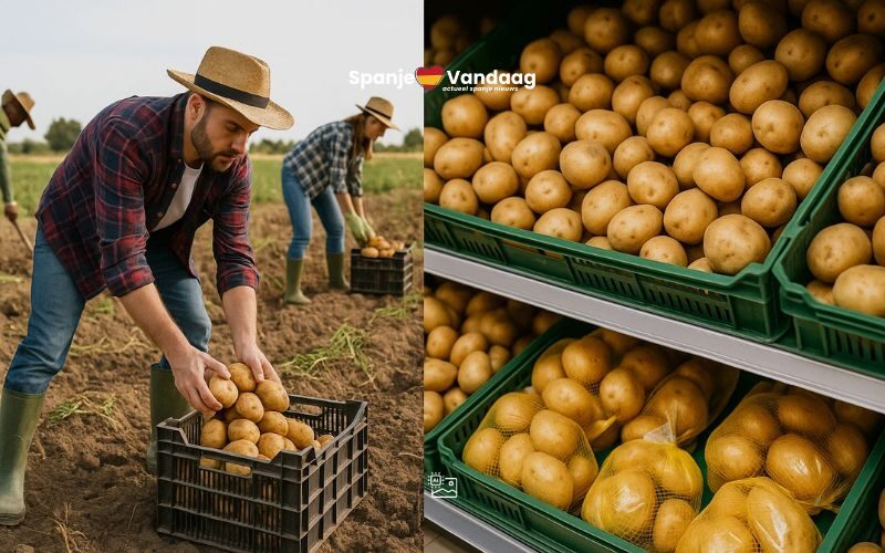 Spaanse boeren boos omdat supermarkten kiezen buitenlandse aardappelen