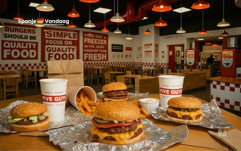 Five Guys breidt uit naar 50 vestigingen in Spanje te midden van 'hamburgerhype'