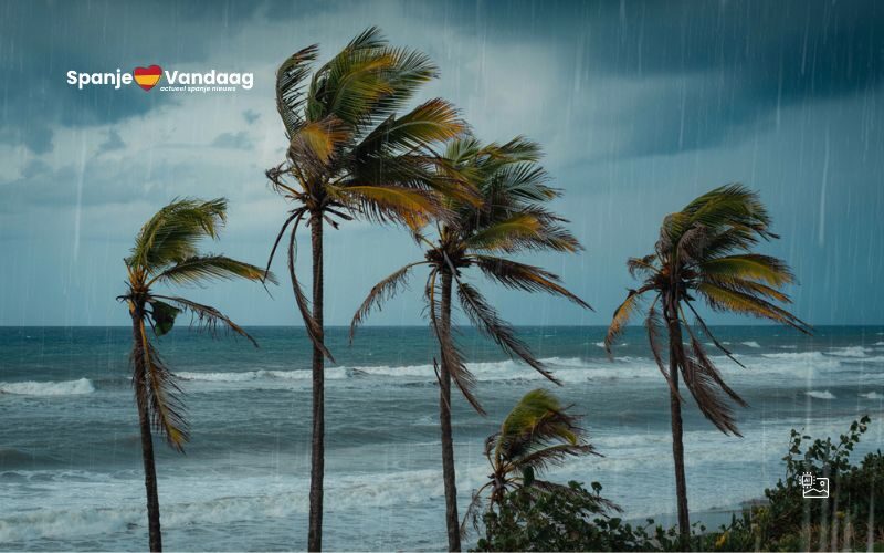 Code rood op La Palma en Tenerife want storm Nuria raast met orkaankracht over de eilanden