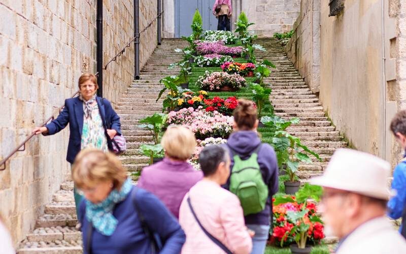 Girona verandert opnieuw in een bloemenparadijs tijdens 'Temps de Flors'