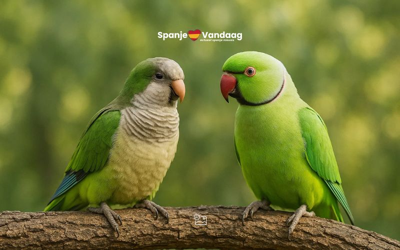 Exotische vogels overspoelen Spaanse steden en bedreigen biodiversiteit