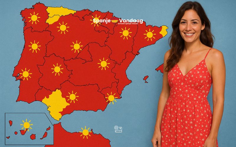 Mini hittegolf zorgt deze dagen voor zomerse temperaturen in Spanje