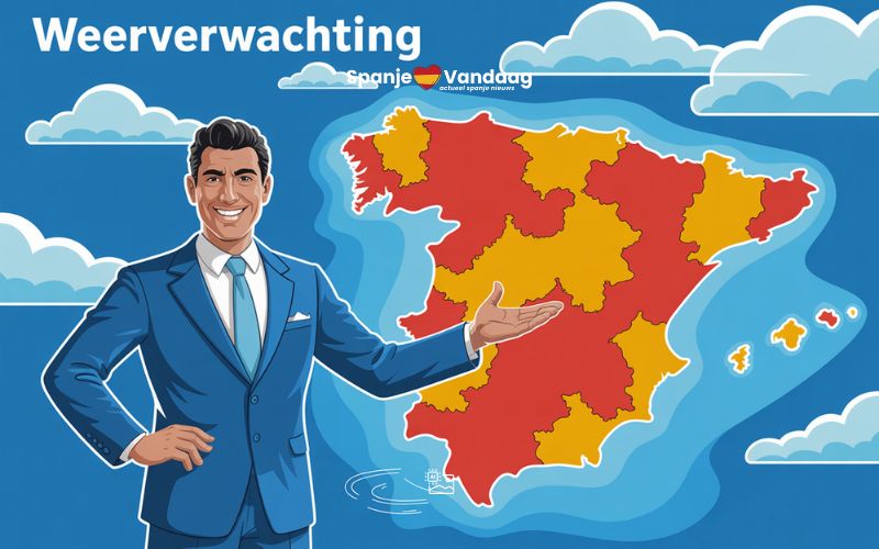 Storm met regen en kou onderweg naar Spanje in de eerste week van mei