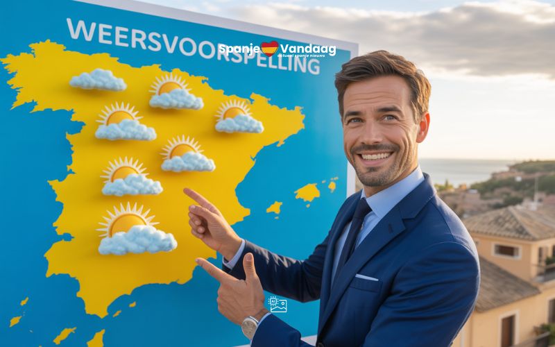 Droog en warm weekend in Spanje met nieuwe regen op komst vanaf maandag