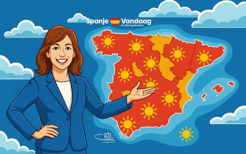 Zomerse hitte treft Spanje met temperaturen tot boven de 36 graden