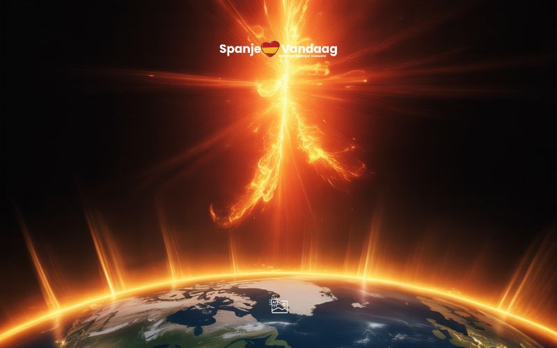 Sterke zonnevlam zorgt voor radiostoringen in Spanje, Europa en Azië