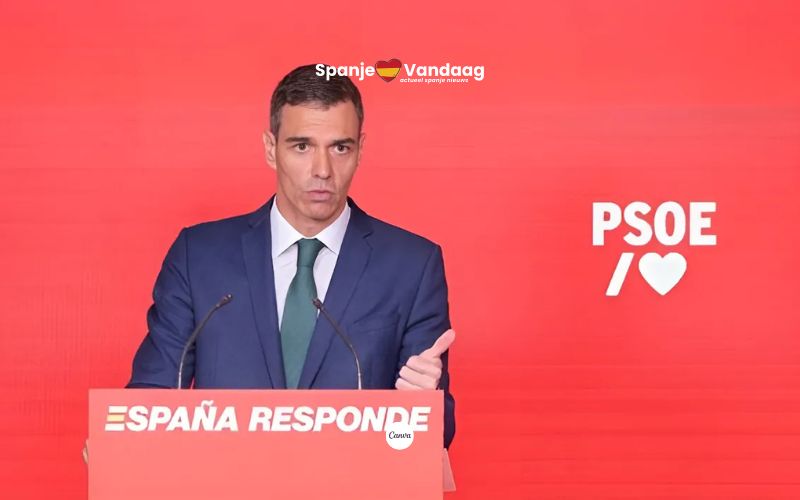 Spaanse premier Sánchez houdt voet bij stuk en daagt PP en Vox uit tot motie van wantrouwen