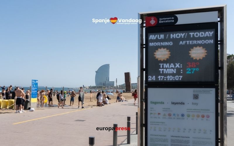 Barcelona verbreekt warmterecord met 37,6 graden in juni
