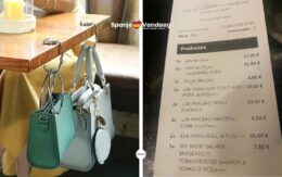 Ophef in een restaurant op Ibiza waar 12 euro betaald werd voor een haakje om je tas op te hangen