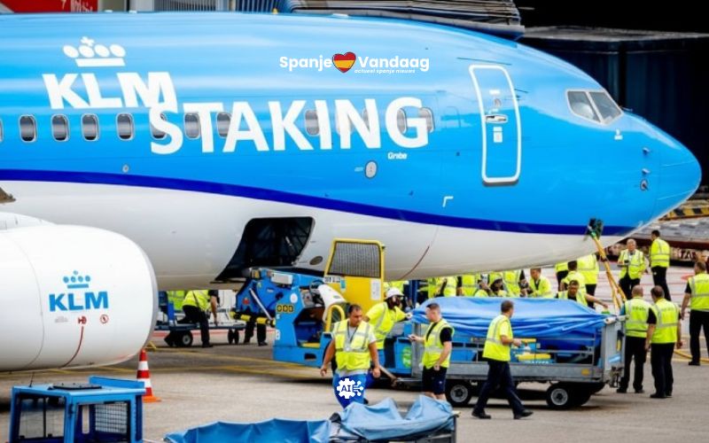 KLM annuleert ook vluchten naar Spanje door staking grondpersoneel